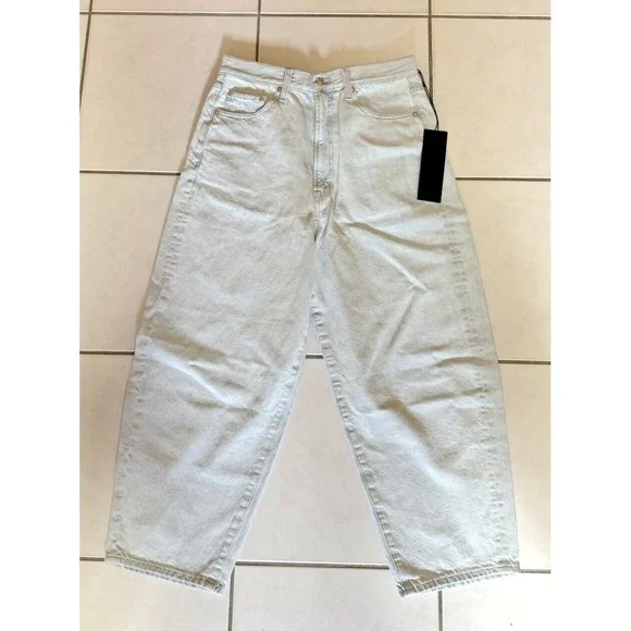 NWT $228 Anthropologie x EDWIN Women Dani Capri Light Blue Relaxed Jeans Sz 30 - Picture 5 of 8